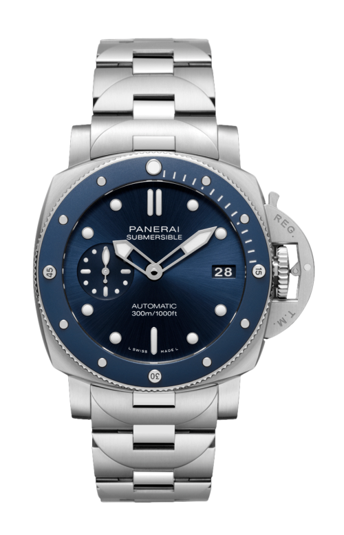 SUBMERSIBLE BLU NOTTE 42 MM - DOPPIO CINTURINO - PAM02068