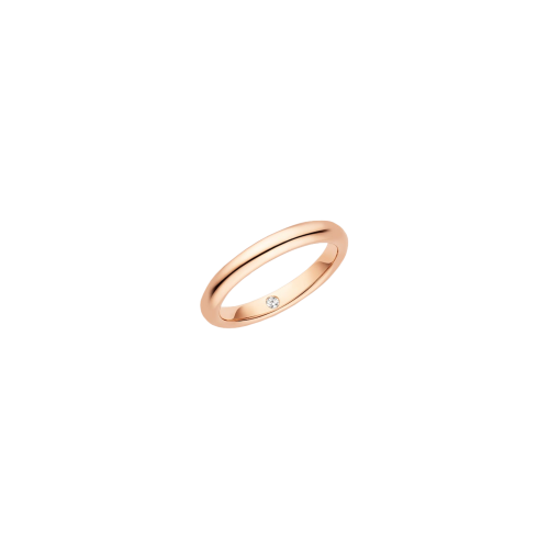 CHAUMET - FEDE NUZIALE LES ETERNELLES DE CHAUMET CLASSIQUE IN ORO ROSA CON DIAMANTE SEGRETO  - 082558 - 082558