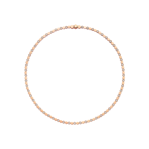 CHAUMET - COLLANA BEE MY LOVE IN ORO ROSA E SEMI-PAVÉ DI DIAMANTI  - 084399 - 084399