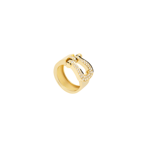 ANELLO FORCE 10 MODELLO GRANDE IN ORO GIALLO E DIAMANTI - 4B0351 - 4B0351