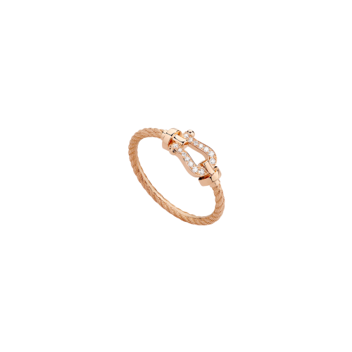 ANELLO FORCE 10 MODELLO PICCOLO IN ORO ROSA E DIAMANTI - 4B0967 - 4B0967