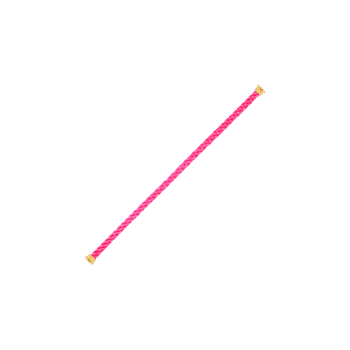 CABLE ROSA NEON PER BRACCIALE MODELLO LARGE IN ORO GIALLO - 6B0208 - 6B0208