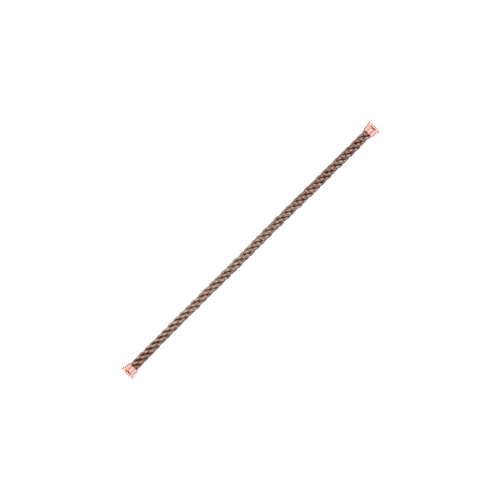 CABLE TAUPE PER BRACCIALE MODELLO LARGE IN ORO ROSA - 6B0296 - 6B0296