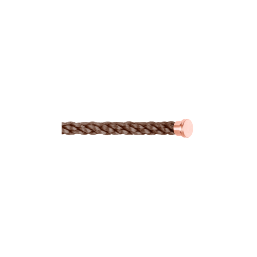 CABLE TAUPE PER BRACCIALE MODELLO LARGE IN ORO ROSA - 6B0296 - 6B0296