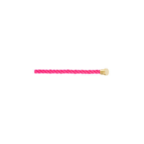 CABLE NEON ROSA PER BRACCIALE MODELLO MEDIO IN ORO GIALLO - 6B0342 - 6B0342