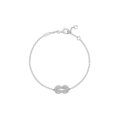 BRACCIALE CHANCE INFINIE MODELLO MEDIO IN ORO BIANCO E DIAMANTI - 6B0997 - 6B0997