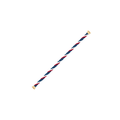 CABLE EMBLEMA BLU, BIANCO E ROSSO PER BRACCIALE MODELLO LARGE IN ORO GIALLO - 6B1042 - 6B1042