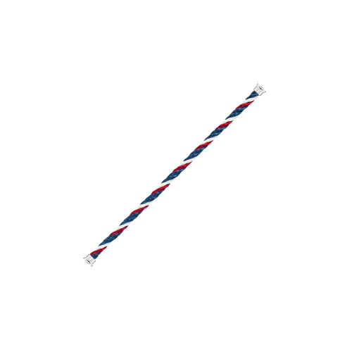 CABLE EMBLEMA BLU, BIANCO, E ROSSO PER BRACCIALE MODELLO LARGE IN ORO BIANCO O ACCIAIO - 6B1050 - 6B1050