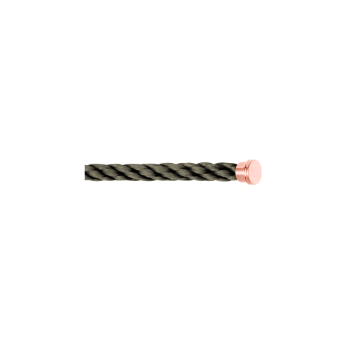 CABLE KAKI PER BRACCIALE MODELLO LARGE IN ORO ROSA - 6B1079 - 6B1079