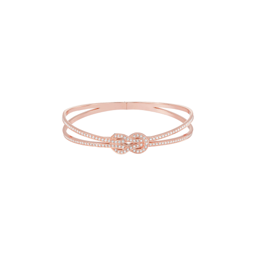 BRACCIALE RIGIDO CHANCE INFINIE IN ORO ROSA E DIAMANTI - 6J0185 - 6J0185