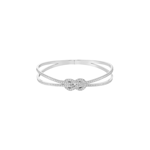 BRACCIALE RIGIDO CHANCE INFINIE IN ORO BIANCO E DIAMANTI - 6J0186 - 6J0186