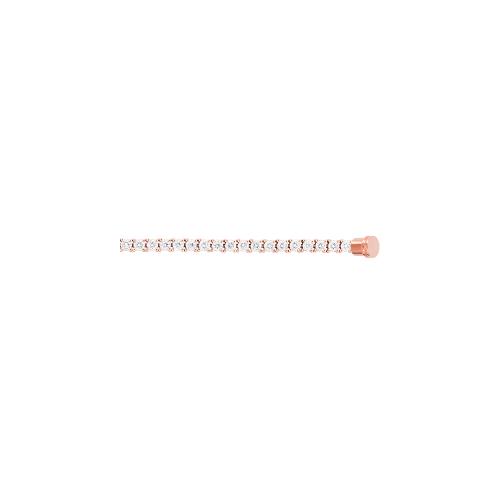 CABLE IN ORO ROSA E DIAMANTI PER BRACCIALI MODELLO MEDIO - 6J0193 - 6J0193