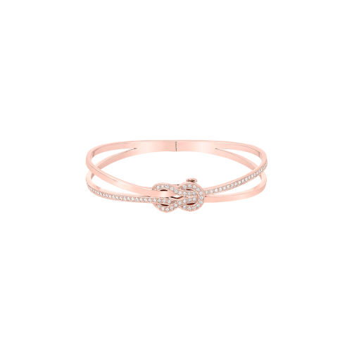 BRACCIALE RIGIDO CHANCE INFINIE IN ORO ROSA E DIAMANTI - 6J0194 - 6J0194