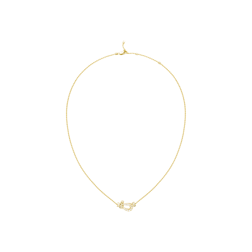 COLLANA FORCE 10 MODELLO MEDIO IN ORO GIALLO CON DIAMANTI  - 7B0233 - 7B0233