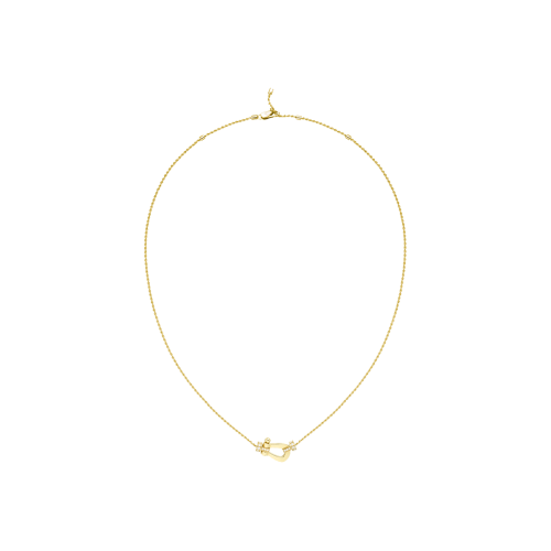 COLLANA FORCE 10 MODELLO MEDIO IN ORO GIALLO CON DIAMANTI  - 7B0236 - 7B0236