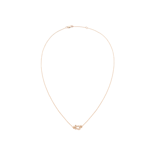 COLLANA FORCE 10 MODELLO PICCOLO IN ORO ROSA CON DIAMANTI  - 7B0280 - 7B0280