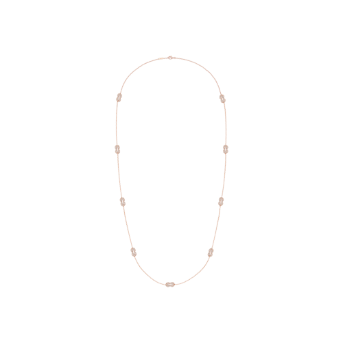 COLLANA CHANCE INFINIE MODELLO MEDIO IN ORO ROSA E DIAMANTI -  7J0292 - 7J0292