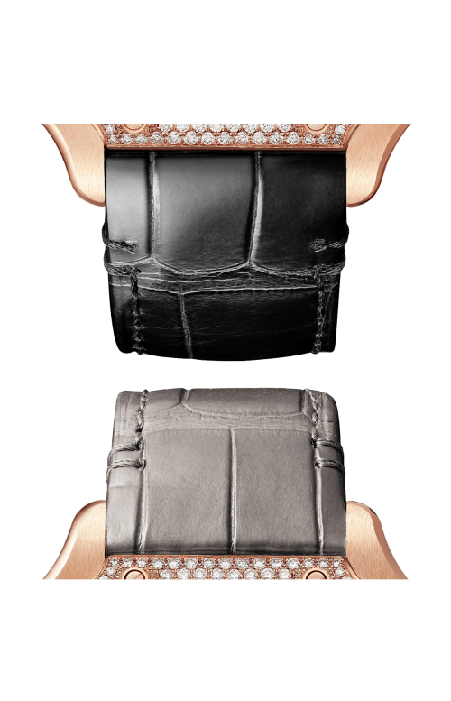 SANTOS DE CARTIER, MODELLO MEDIO, ORO ROSA, DIAMANTI, AUTOMATICO - WJSA0012