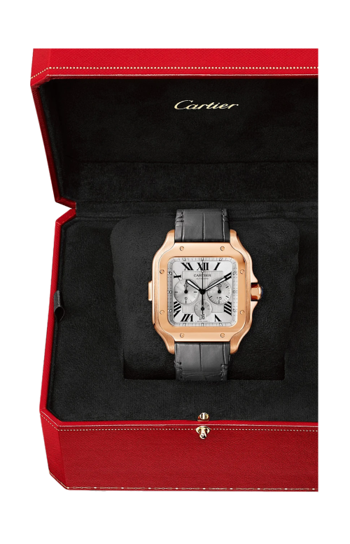 SANTOS DE CARTIER CHRONOGRAPH MODELLO EXTRA-LARGE, ORO ROSA, AUTOMATICO - WGSA0017