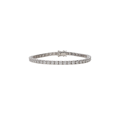 BRACCIALE TENNIS IN ORO BIANCO CON DIAMANTI - 179-GRIF-48D