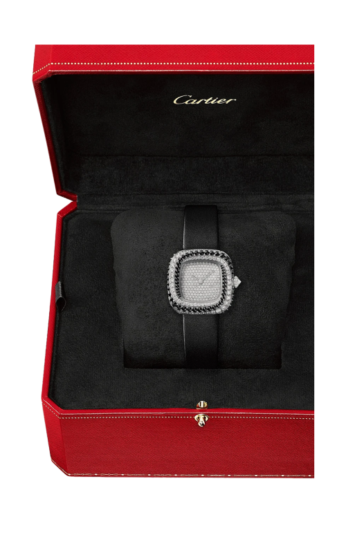 COUSSIN DE CARTIER, MODELLO PICCOLO, QUARZO, ORO BIANCO, DIAMANTI - WJCS0006