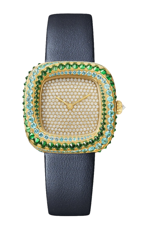 COUSSIN DE CARTIER, MODELLO MEDIO, QUARZO, ORO GIALLO, DIAMANTI, PIETRE PREZIOSE - WJCS0009