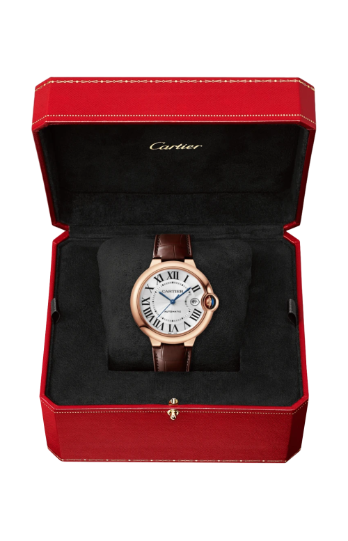 BALLON BLEU DE CARTIER 40 MM, ORO ROSA, PELLE - WGBB0035