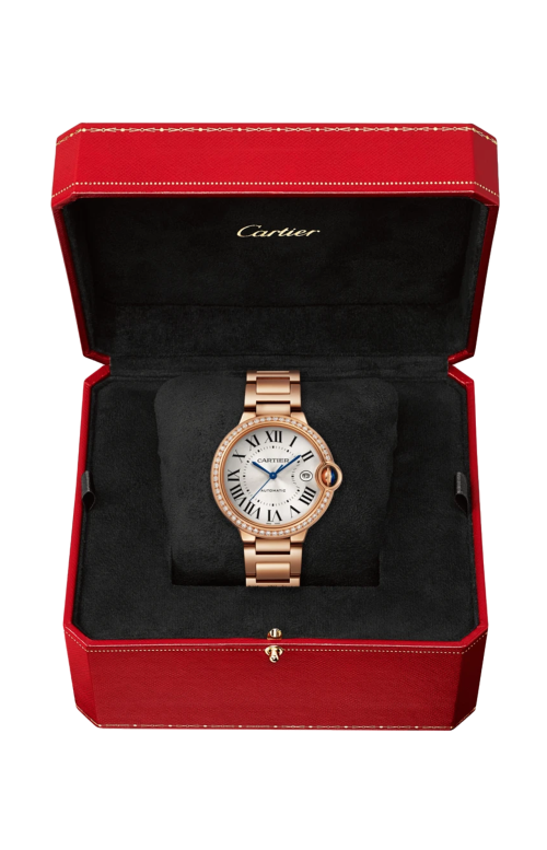 BALLON BLEU DE CARTIER 40 MM, AUTOMATICO, ORO ROSA, DIAMANTI - WJBB0057