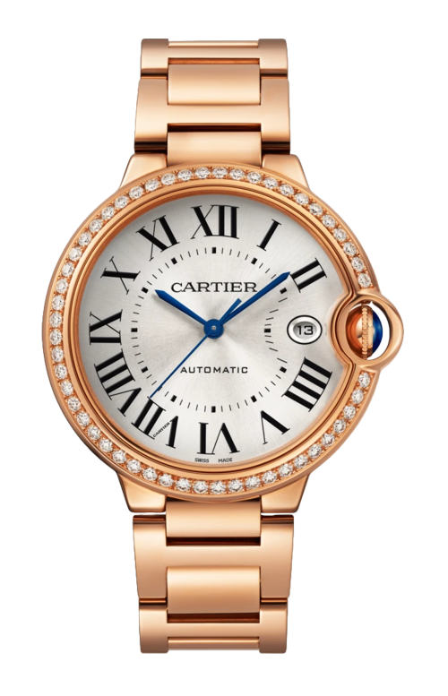 BALLON BLEU DE CARTIER 40 MM, AUTOMATICO, ORO ROSA, DIAMANTI - WJBB0057