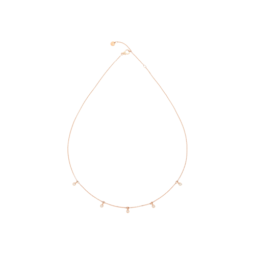 DODO ESSENTIALS - COLLANA ESSENTIALS IN ORO ROSA CON 5 DIAMANTI - DCC2011ESSENDB09R