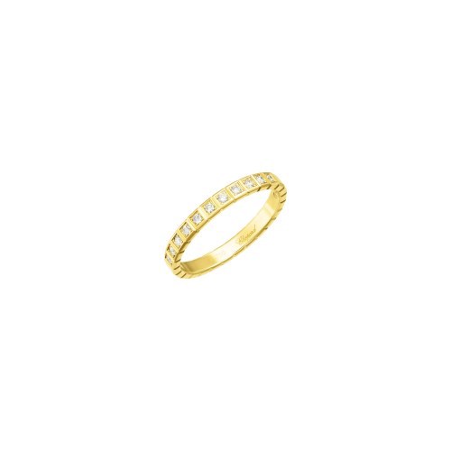 CHOPARD - ICE CUBE PURE - ANELLO, ORO GIALLO ETICO, SEMI-PAVÉ DI DIAMANTI - 827702-0259 - 827702-0259