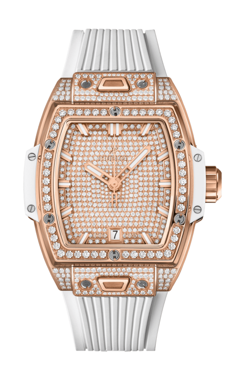 SPIRIT OF BIG BANG KING GOLD WHITE FULL PAVÉ 39 MM - 662.OE.9000.RW.1604