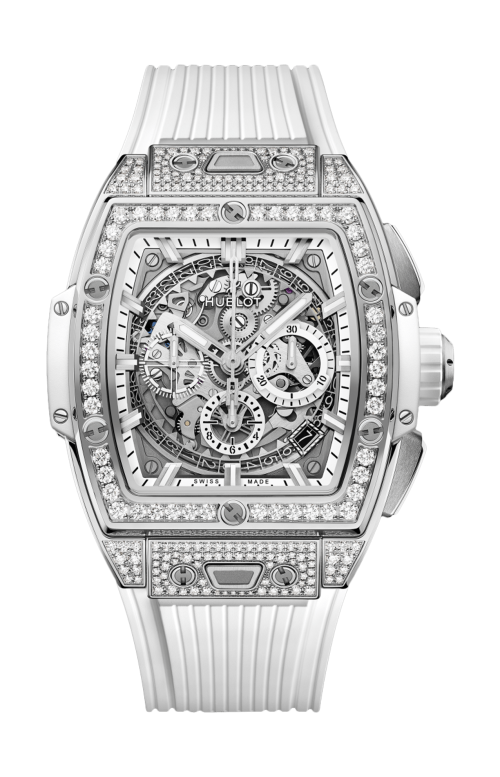 SPIRIT OF BIG BANG TITANIUM WHITE PAVÉ 42 MM - 642.NE.2010.RW.1604