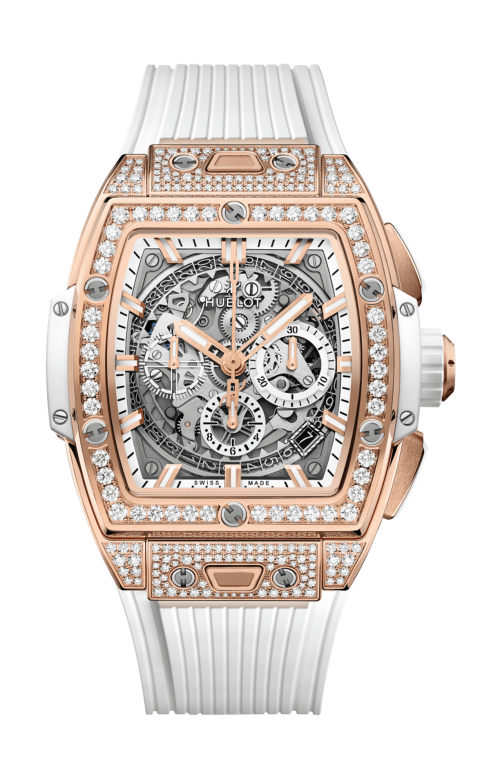 SPIRIT OF BIG BANG KING GOLD WHITE PAVÉ 42 MM - 642.OE.2010.RW.1604