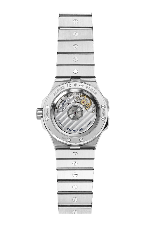 ALPINE EAGLE 33 MM, AUTOMATICO, CHOPARD LUCENT STEEL A223, DIAMANTI - 298617-3002