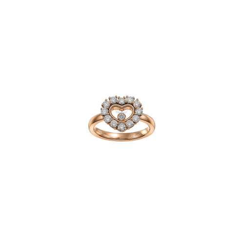 ANELLO HAPPY DIAMONDS IN ORO ROSA E DIAMANTI - 82A616-5000 - 82A616-5110