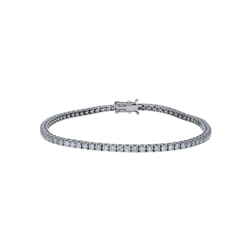 BRACCIALE TENNIS IN ORO BIANCO E DIAMANTI - 318-2194-270-62D