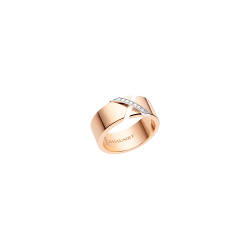 CHAUMET - ANELLO LIENS ÉVIDENCE IN ORO ROSA, ORO BIANCO E DIAMANTI - 085183 - 085183