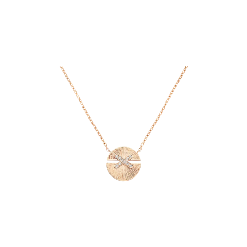 CHAUMET - PENDENTE JEUX DE LIENS HARMONY MODELLO PICCOLO IN ORO ROSA E DIAMANTI - 085434 - 085434