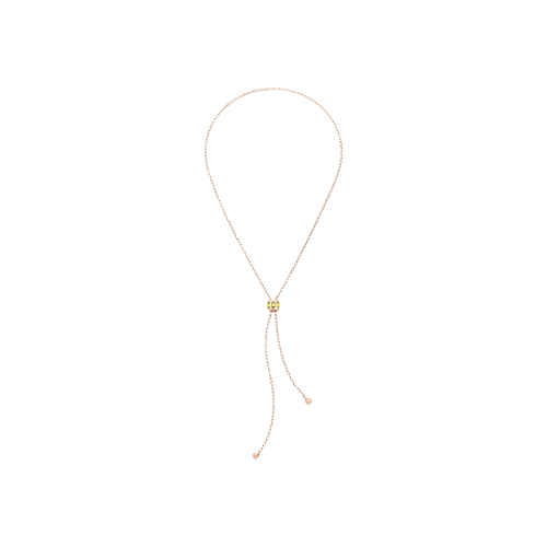 COLLANA ICONICA IN ORO ROSA E PERIDOTO - PCC3020O7000000EY - PCC3020O7000000EY