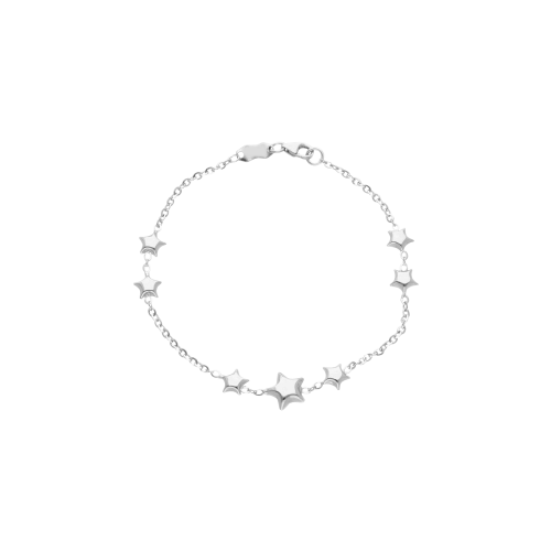 BRACCIALE STELLE IN ORO BIANCO - 166121