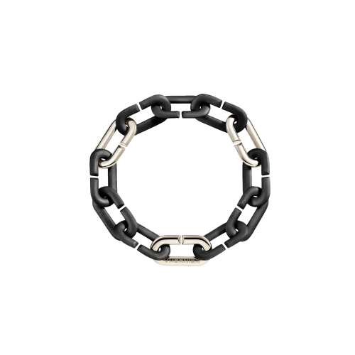 BRACCIALE MON JEU IN TITANIO NERO E ORO BIANCO 18K - T01332BR615