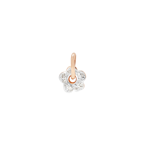 DODO FIORE - CIONDOLO FIORE IN ORO ROSA E DIAMANTI - DMC3006FLOWSDB09R