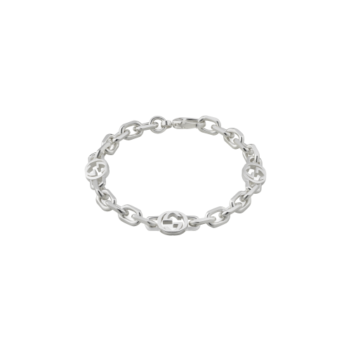 BRACCIALE CON CATENA GUCCI INTERLOCKING - YBA620798002