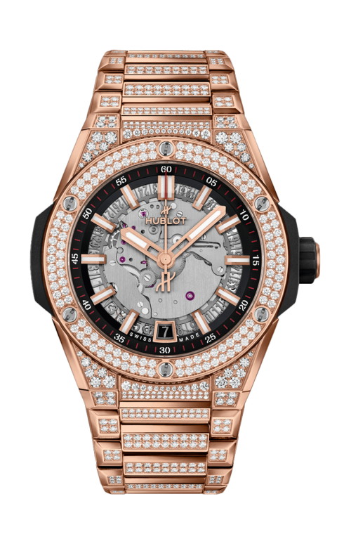 BIG BANG INTEGRATED TIME ONLY  KING GOLD PAVÉ 40 MM - 456.OX.0180.OX.3704