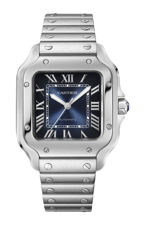 SANTOS DE CARTIER, MODELLO MEDIO, ACCIAIO, AUTOMATICO - WSSA0063