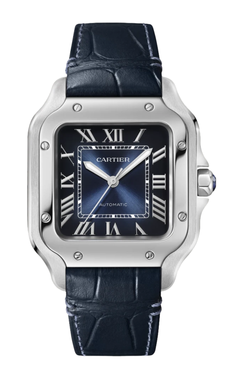 SANTOS DE CARTIER, MODELLO MEDIO, ACCIAIO, AUTOMATICO - WSSA0063
