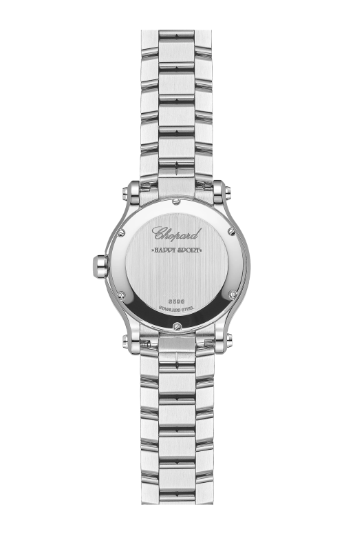 HAPPY SPORT 30 MM, LUCENT STEEL™, DIAMANTI - 278590-3012