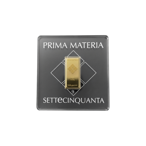 Accedi al prodotto correlato Prima Materia PRIMA MATERIA BLISTER 1 LINGOTTO ORO 750 (18 CARATI) DA 9 GR. - PMG9GR750