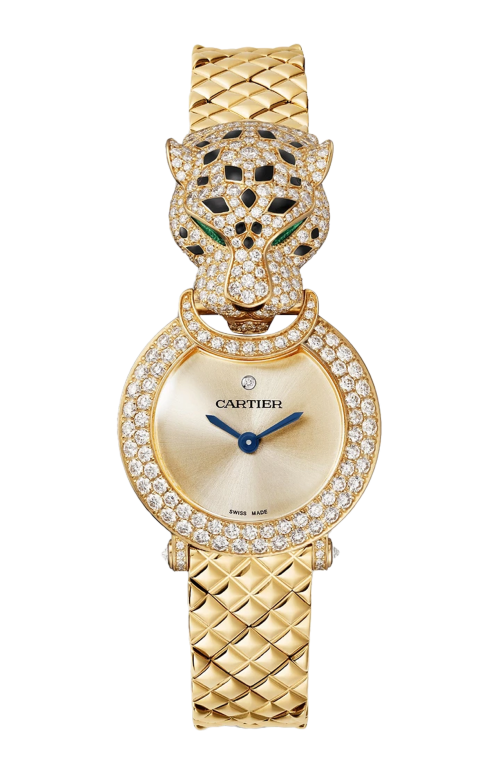 LA PANTHÈRE DE CARTIER, ORO GIALLO, DIAMANTI, SMERALDO, QUARZO - HPI01729